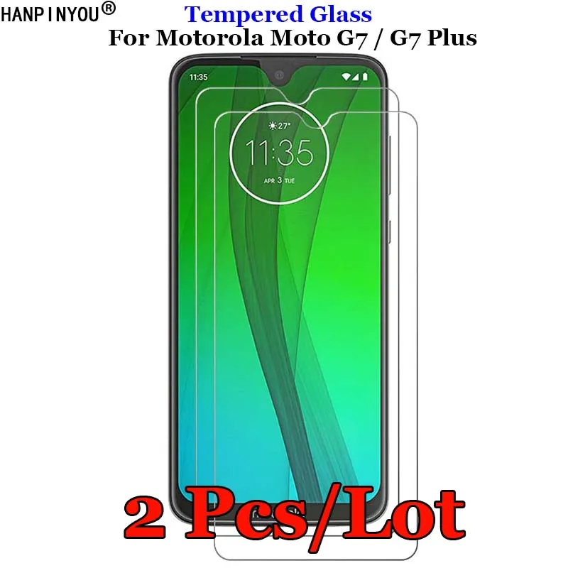 2 шт./лот для Motorola Moto G7 закаленное стекло 9H 2.5D Премиум Защитная пленка Plus 6 2&quot |