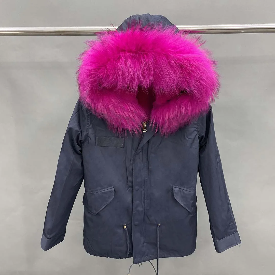 

Parka Fashion Warm High Quality Coat Winter Women's Faux Fur Lined Jacket