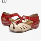 Новинка 2021, женские сандалии, летняя обувь, женская обувь на каблуке, сандалии на танкетке, повседневные женские сандалии-гладиаторы