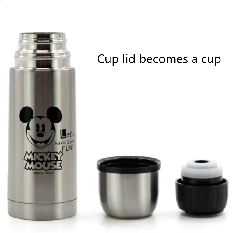 350 мл 500 Дисней Микки Минни мультфильм чашка для воды 304 нержавеющая сталь Детская