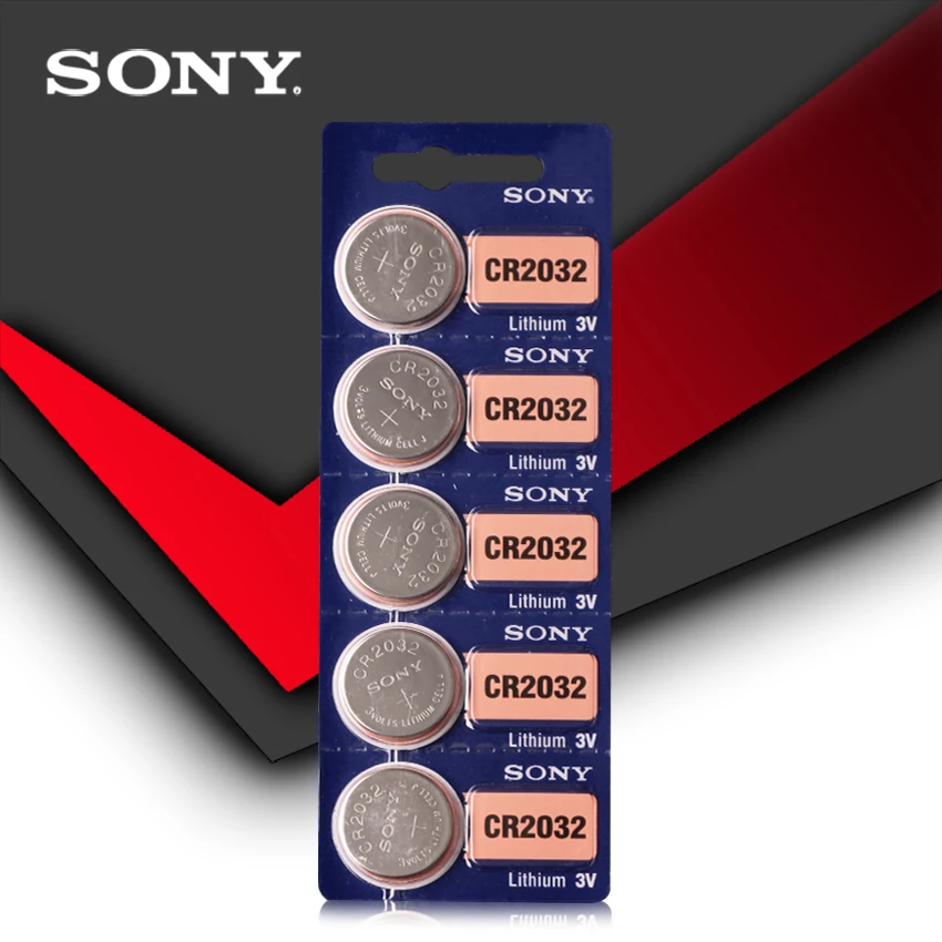 4 шт./лот SONY оригинальный cr2032 кнопочный аккумулятор 3 в монета литиевая батарея