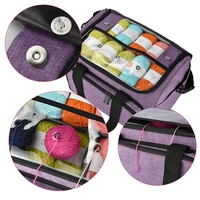 portable knitting bag wool crochet hooks thread yarn storage bag sewing needles organizer sewing accessories