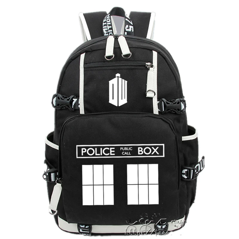 Светящийся рюкзак с USB-разъемом для мужчин и женщин школьный ранец принтом Доктор