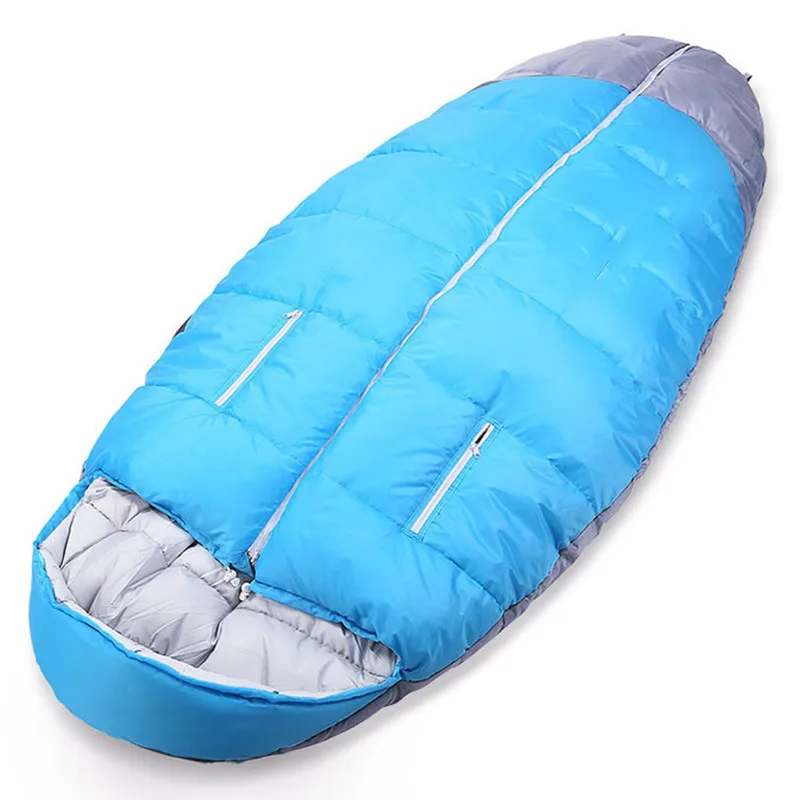 Large Size 210*100cm Adult Outdoor Camping Hiking Trekking Sleeping Bag Ultralight Keep Warm Envelope Type Winter Lazy Bag