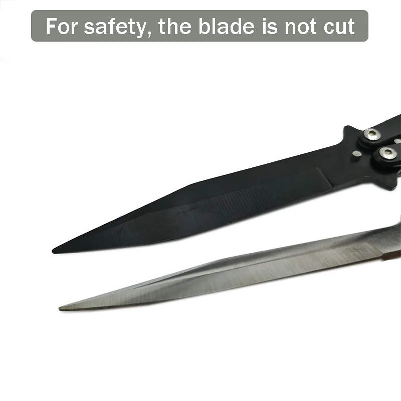 Нож-бабочка Balisong тренировочный складной резец титановый не заточен учебный
