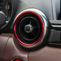accessories car ac air outlet conditioning cover ring vent decoration trim for mazda mx5 mazda 2 cx3 mx 5 rf nd