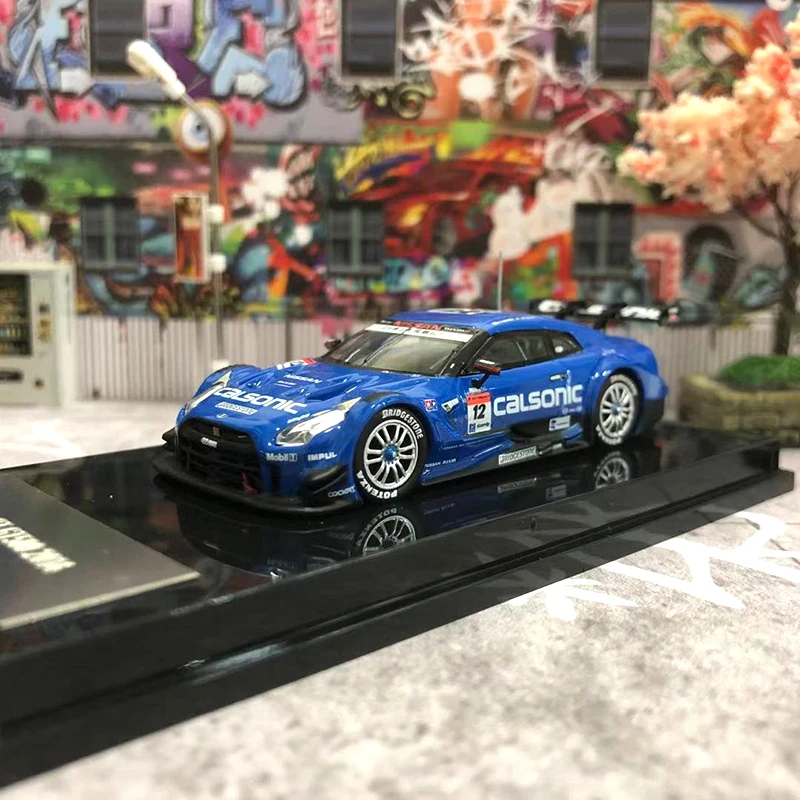 

Model Car 1/64 HKM Nissan Super GT-R35 GT500 NO#12 Calsonic Coating Collection Gift