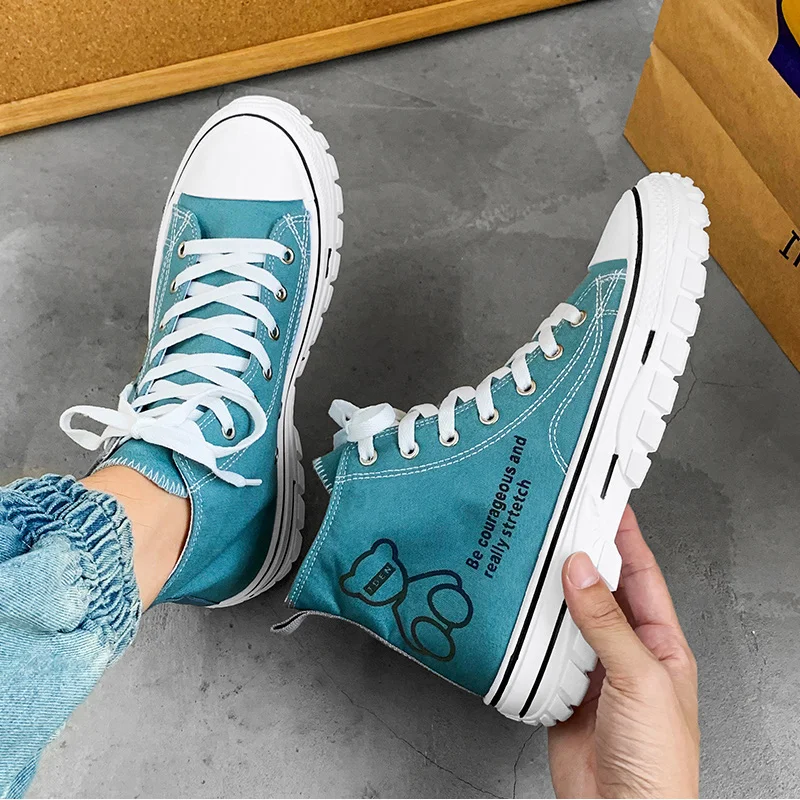 

Summer Bear Casual Canvas Shoes Sports Style Fashion and Leisure Comfortable and Breathable Suitable for All Seasons