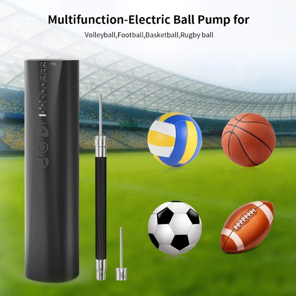 

Electric Ball Air Pump Portable Low Noise Automatic Electric Ball Air Pump With Needle And Nozzle