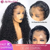 13x4 lace front wig brazilian kinky curly lace front human hair wigs hd transparent lace front human hair wigs for black women