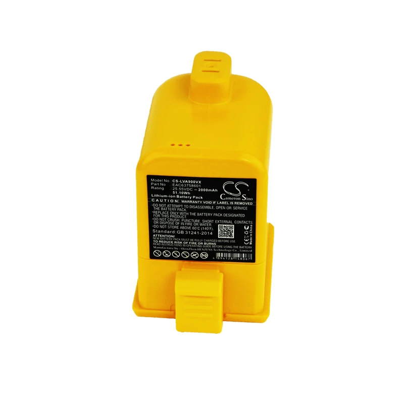 

Аккумулятор для LG Cord Zero A9 Plus, Cord Zero A9 +, EAC63382201, EAC63382202, EAC63758601, MEV65921201 25,55 в/мА
