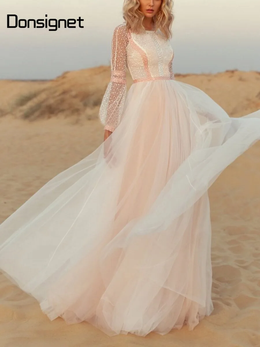 

Новые модные однотонные платья Donsignet для женщин, сексуальные кружевные длинные платья с длинным рукавом для женщин, для вечеринки, свадьбы