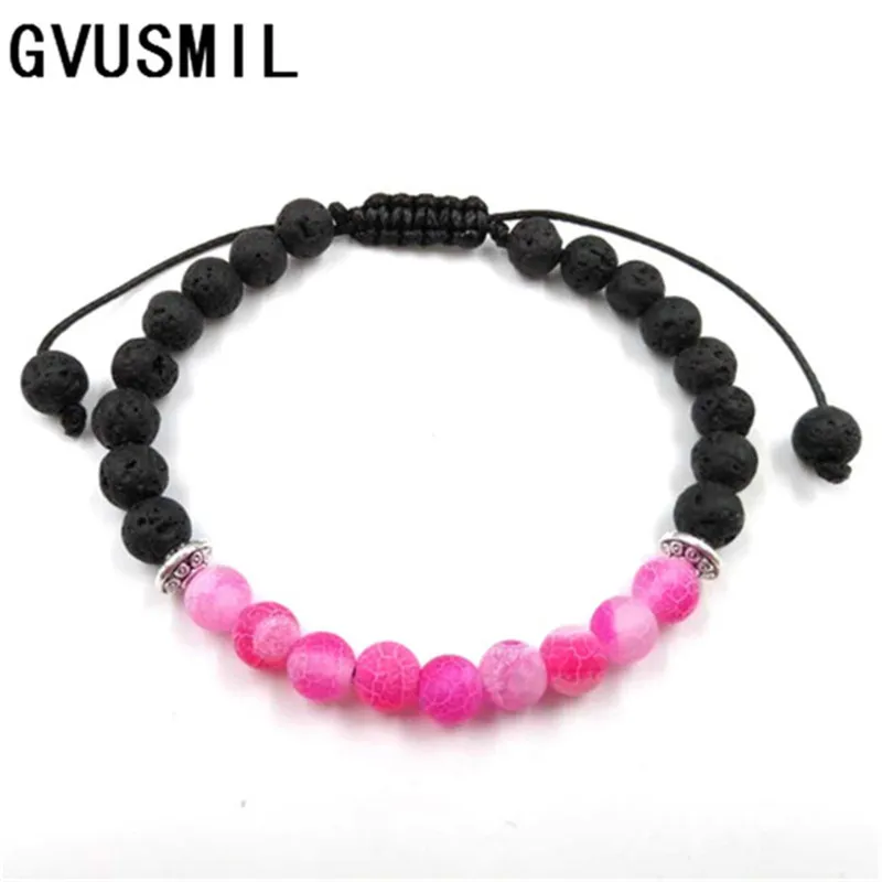 

Lava Stone Bead adjustable Bracelet Men 6mm Tibetan Buddha Yoga Mala Rosary Beads Bracelets For Mens and Women Jewelry Wholesale