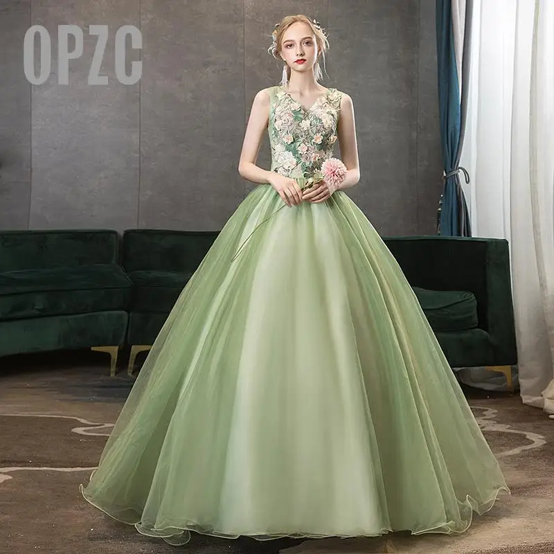 Женское кружевное платье с цветочной вышивкой элегантное бальное аппликацией из