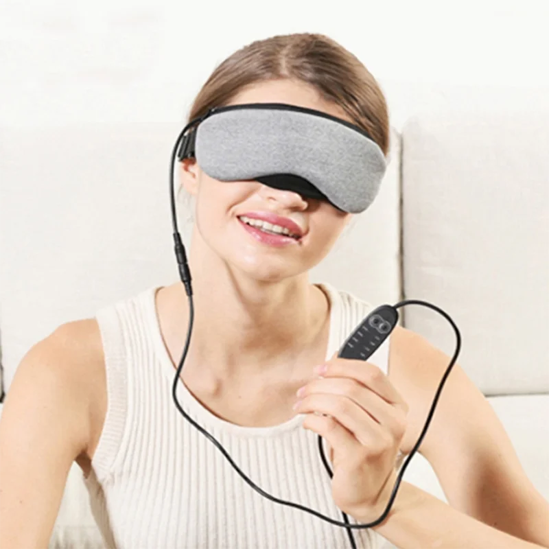 

Portable USB Heating Steam Eyeshade Pads Temperature Control Sleep Travel Fatigue Relief Eyes Patch Eye Mask