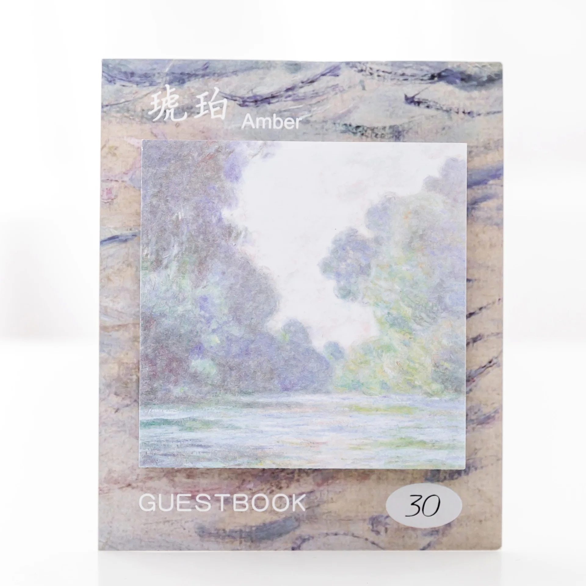 

Sticky Notes Creative Oil Painting Style Rectangular Can Tear Message Stickers Memo Record Paper Notes Memo Sheets BQ004G