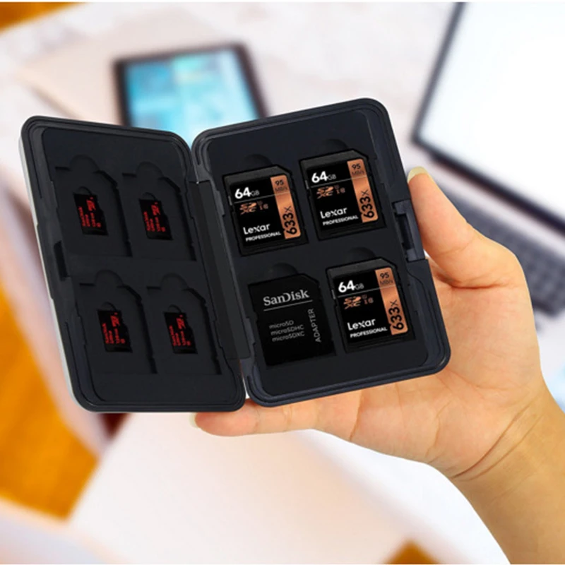 Серебристый держатель карт Micro SD Держатель для памяти SDXC защитный Алюминиевый