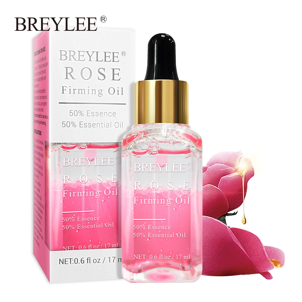 ROSE Essential Oil BREYLEE Гиалуроновая кислота эфирные масла увлажняющий крем отбеливающая эссенция уход за кожей лица Роза укрепляющая сыворотка для лица Антивозрастная 1 шт - Вес нетто: ROSE Essential Oil