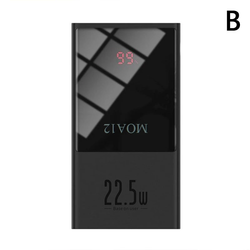

Power Bank 20000mAh 22.5W QC 3.0 USB Type C PD With LED Display powerbank Suitable for Huawei phones Digital display power bank