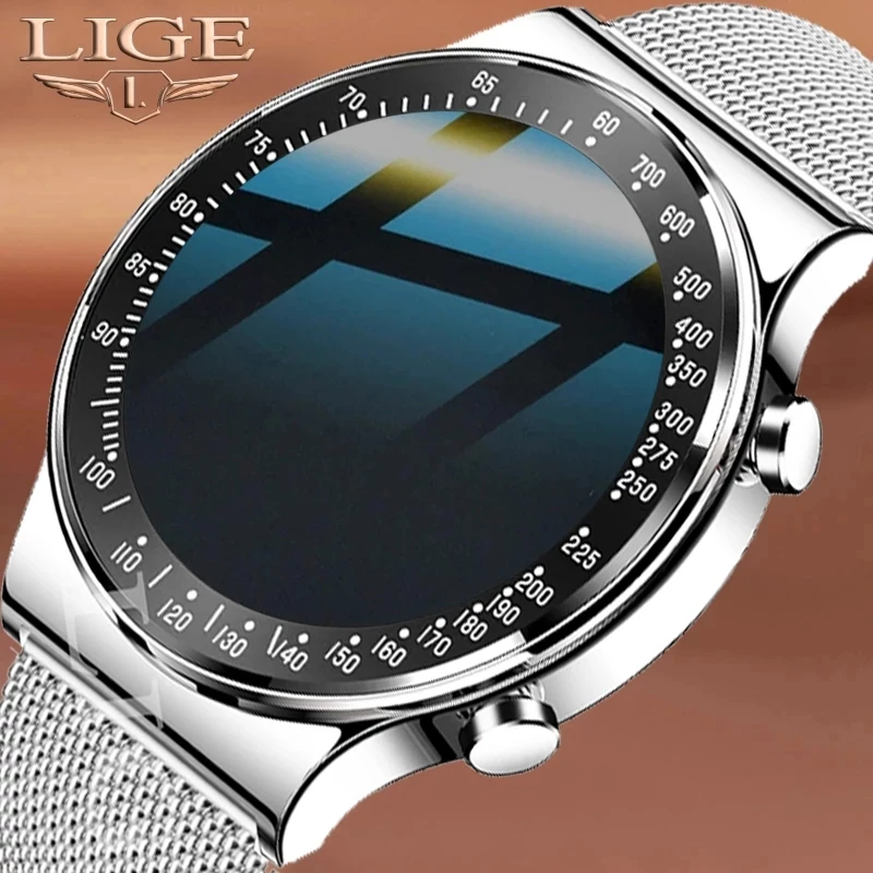 

Смарт-часы LIGE мужские с поддержкой Bluetooth, 1 Гб ПЗУ