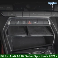 car armrest box tray central control multifunction storage organizer case for audi a3 8y sedan sportback 2021 2022 accessories