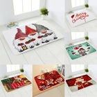 Рождественский коврик с Санта Клаусом, уличный коврик, Рождественский Декор для дома, Рождество 2021, новый год 2022, рождественские украшения, рождественский подарок