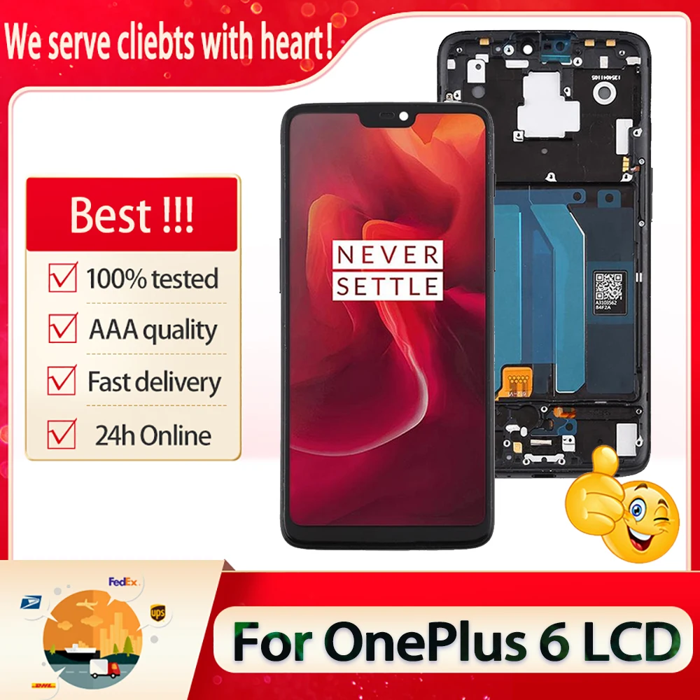 6 28 &quotОригинальный ЖК дисплей для Oneplus AMOLED сменный дигитайзер сенсорного экрана с