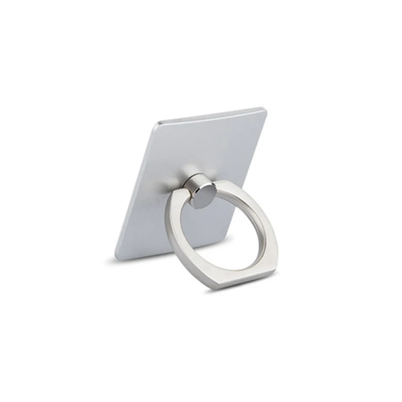 Silver-square Кронштейн для мобильного телефона, кольцевая Пряжка для мобильного телефона, вращающийся на 360 градусов, держатель для мобильного телефона для iPhone XS samsung s10 - Цвет: Silver-square