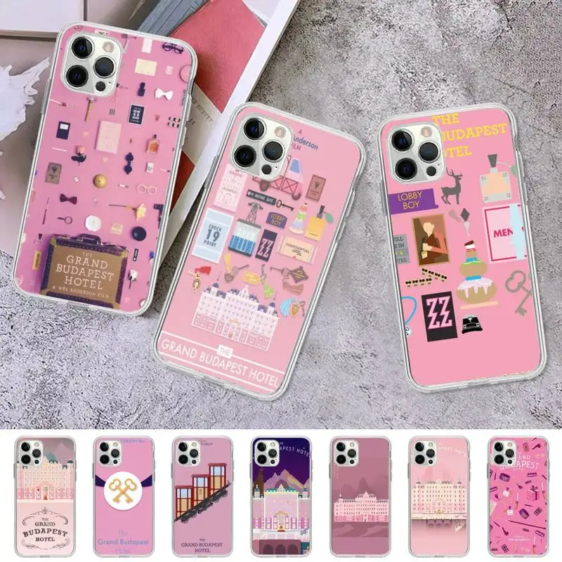 

Wes Grand Budapest Hotel Phone Case for iPhone 11 12 13 mini pro XS MAX 8 7 6 6S Plus X 5S SE 2020 XR case