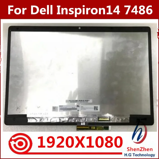 

Original 14" FHD 1920*1080 For Dell Inspiron 14 7486 LED LCD Display Screen+ Touch Digitier Glass Assembly Replacement