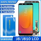 6,0 ''Оригинальный ЖК-дисплей для SAMSUNG Galaxy J8 J810 J810F J810FDS Super AMOLED дисплей сенсорный экран дигитайзер Запасные части