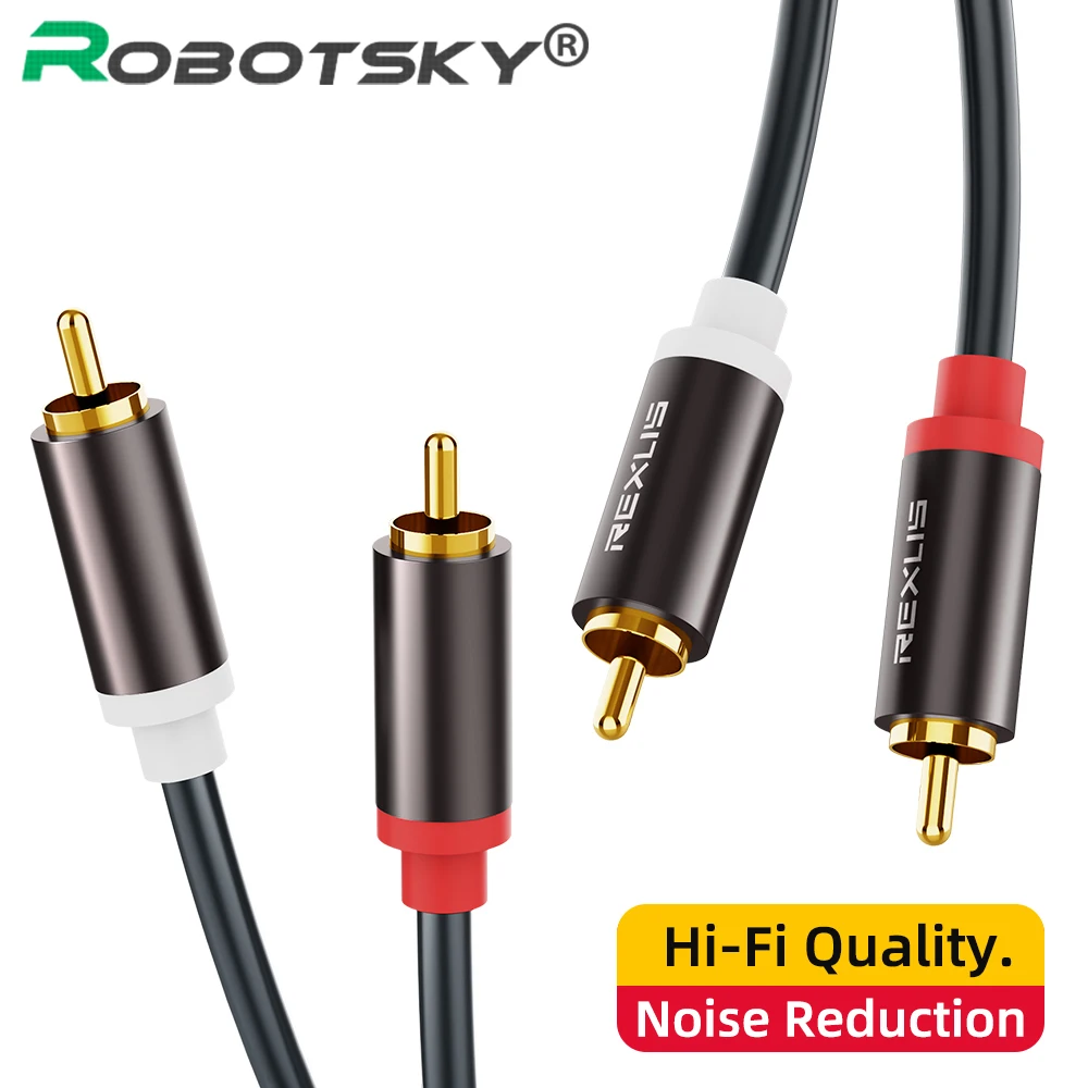 Аудиокабель 2RCA папа-папа 2 RCA папа AV патч-корд усилитель мощности DVD HD плеер