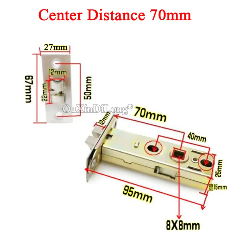Врезной замок в европейском стиле 1 шт. блокировка корпуса защита от кражи
