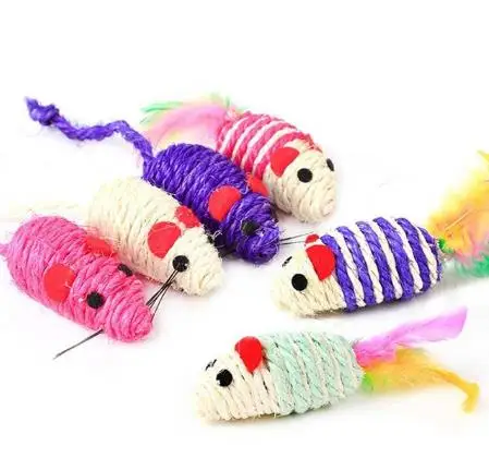 1pc random sisal rat Мышь игрушки беспроводной RC мышки для котов игрушки пульт дистанционного управления ложная мышь Новинка RC кошка игра беспроводная мышь игрушки для кошек - Цвет: 1pc random sisal rat