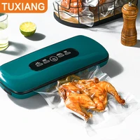 tuxiang household automatic vacuum packaging machine with food vacuum bag kitchen food plastic bag sealing machine