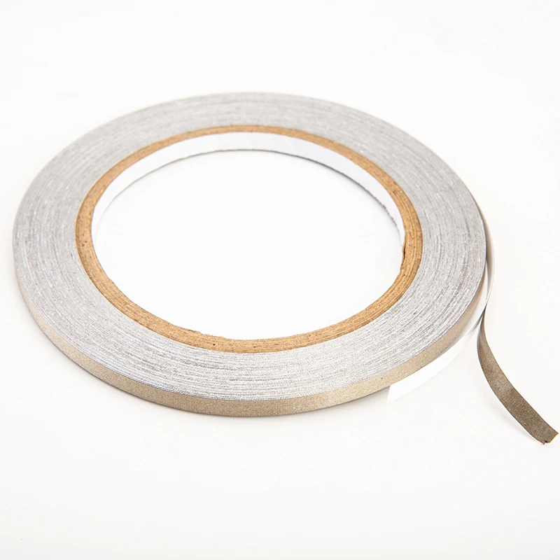 New 1x 5mm* 20 meters Conductive Fabric Tape Single Adhesive EMI shield Electromagnetic Field Shielding Fabrics | Обустройство дома
