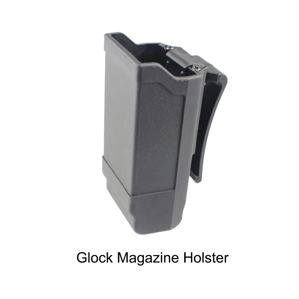 Black Glock Holster Тактический Магнитный чехол CQC Singe Stack журнал кобура маг держатель для Glock 1911 калибра пистолет аксессуары - Цвет: Black Glock Holster
