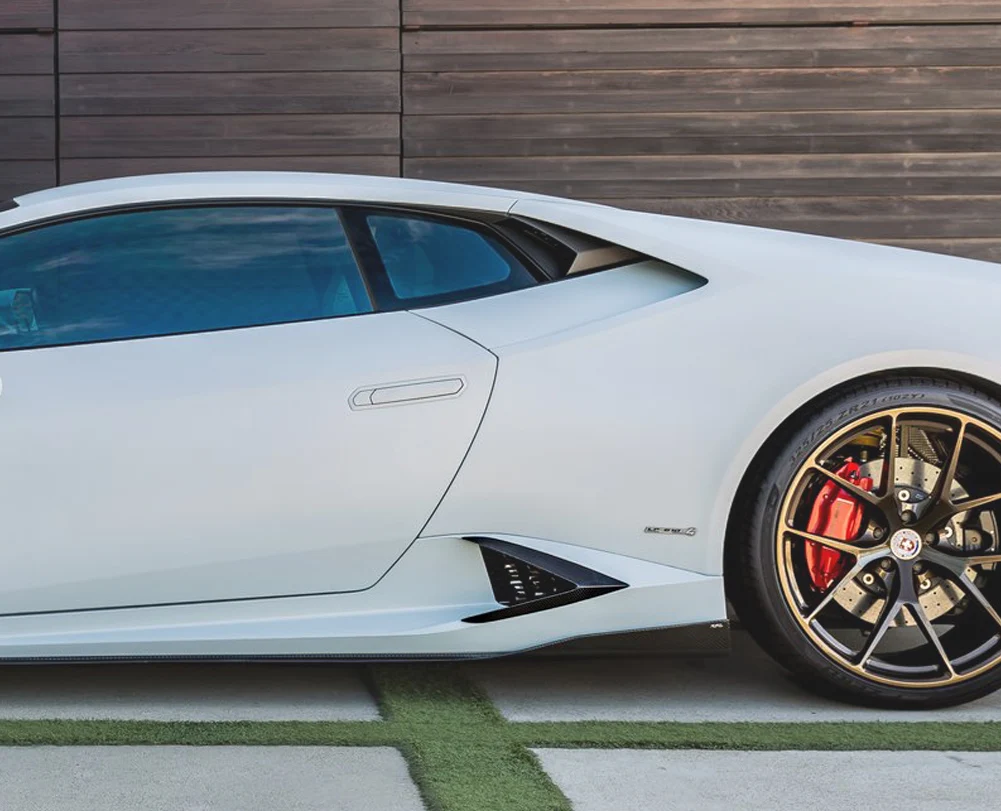 Автомобильные Боковые разветвители из углеродного волокна фартук с губами чехол