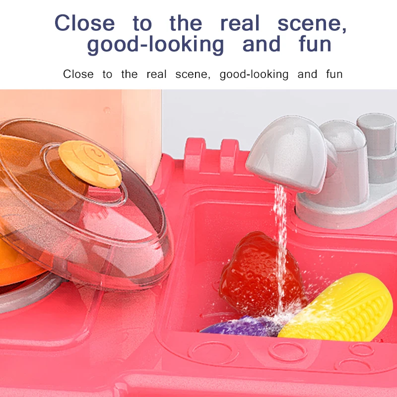 Дети Спрей большие кухонные игрушки над имитацией кухня звук и светильник версия