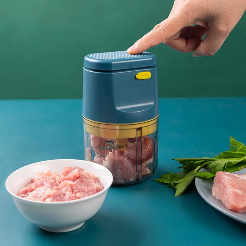 

USB Wireless Electric Garlic Masher Mincer Vegetable Chili Meat Grinder Food Chopper Kitchen Tools Rechargeable Food Processor