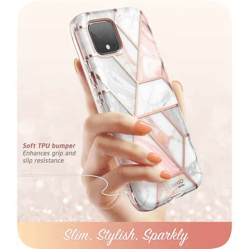 Для Google Pixel 4 XL чехол 6,3 дюймов() I-BLASON Cosmo полный корпус блестящий Мраморный бампер чехол со встроенной защитной пленкой
