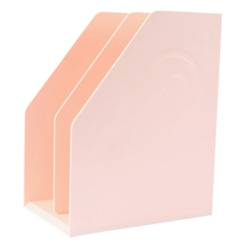 

azine Book Holder Plastic Bookshelf Paper Document File Organizer Rack Desktop Storage Box for School Stationery