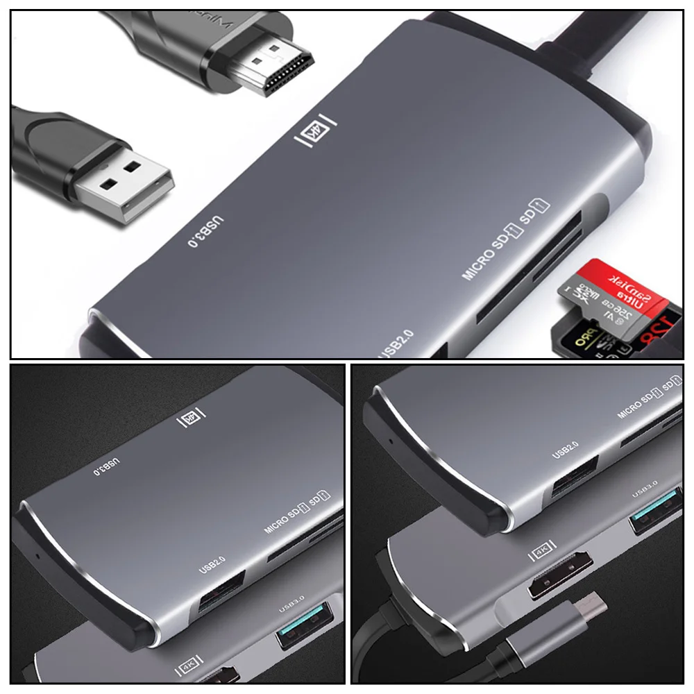 

1pc Type-C USB Hub Multifunction Data Hub Expansion Transfer Adapter Supply