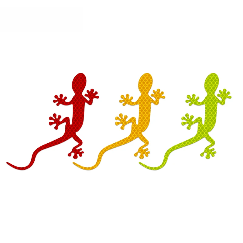 

Car Motorcycle Reflective Tape Warning Signs At Night Reflective Stickers Trunk Reminder Notice Gecko Reflective Stickers