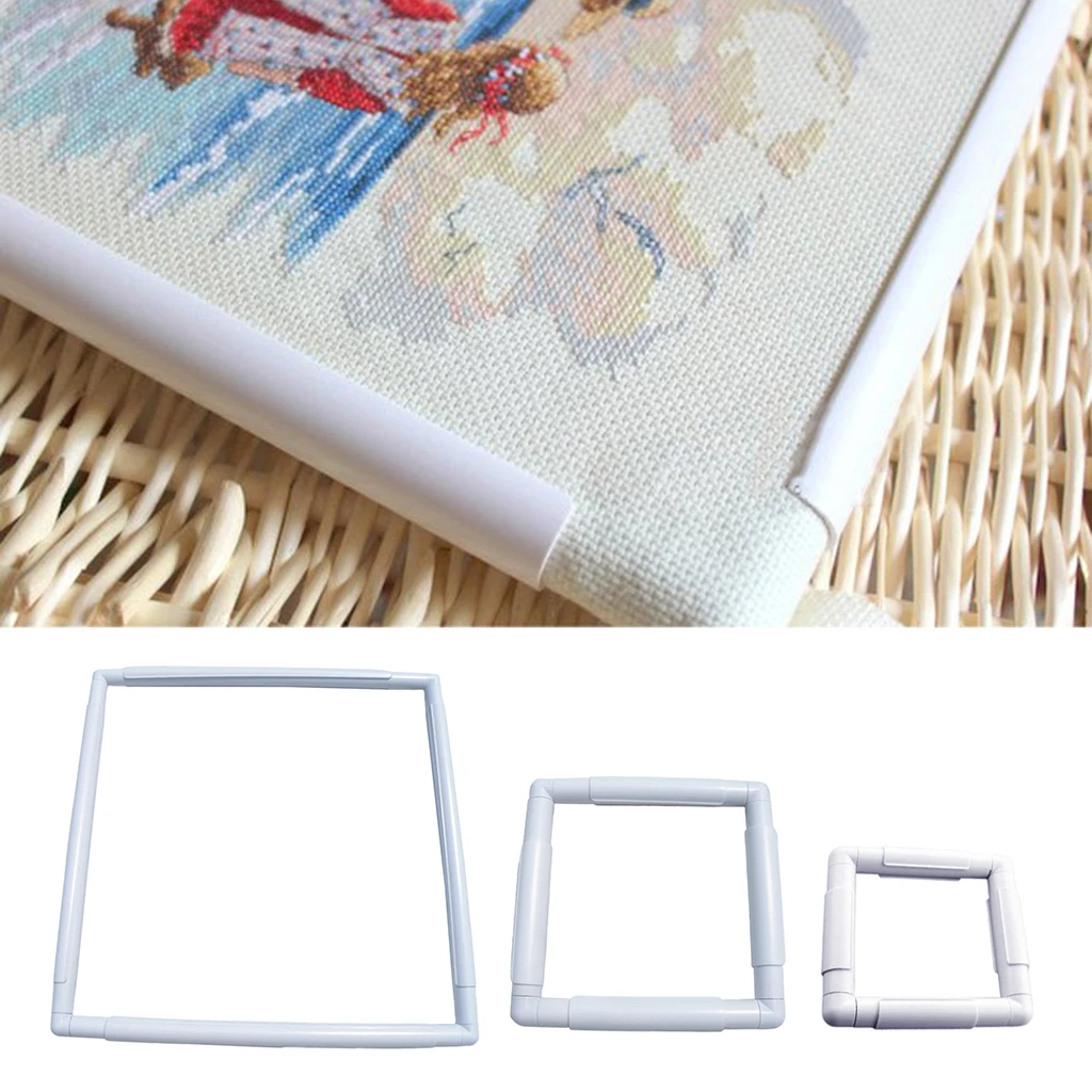 Hoop Plastic Clip Frame Sewing Hoop Cross Stitch Frame Quilting Needlepoint Supplies, Lightweight And Durable