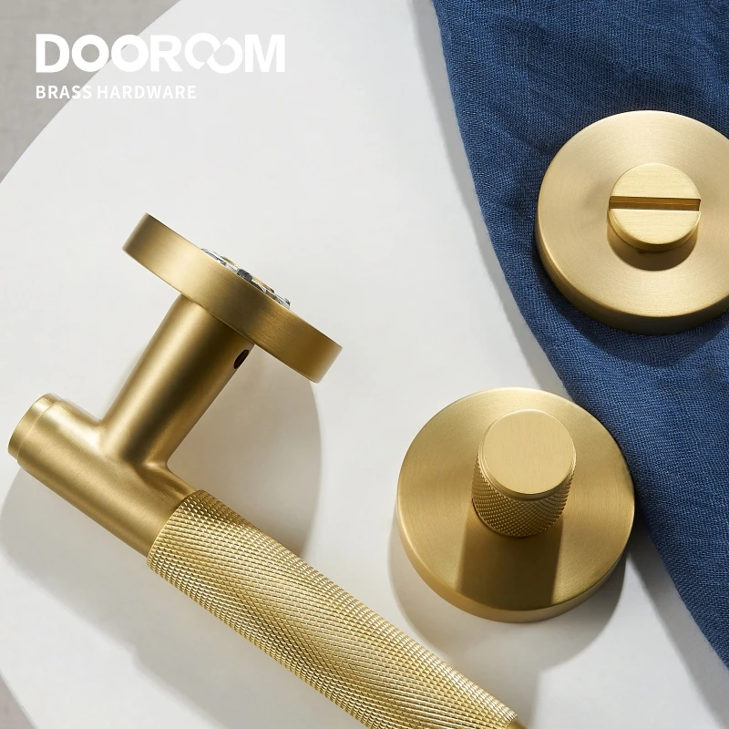 Dooroom латунная дверная вязанная ручка набор современный Interiror спальня ванная