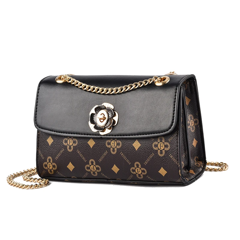 

Высококачественные кошельки и сумочки с принтом, модная дизайнерская сумка-мессенджер из искусственной кожи на квадратной цепочке, женска...