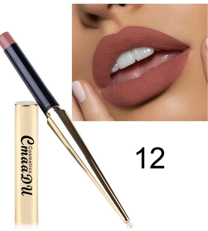 Матовая помада бархатная Сексуальная Красная пигментная губная долговечная