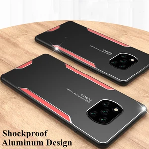 luxury phone case for xiaomi redmi 8 8a 9 9a note 8 9 10 k20 k30 k40 pro aluminum metal silicone shockproof bumper cover case free global shipping