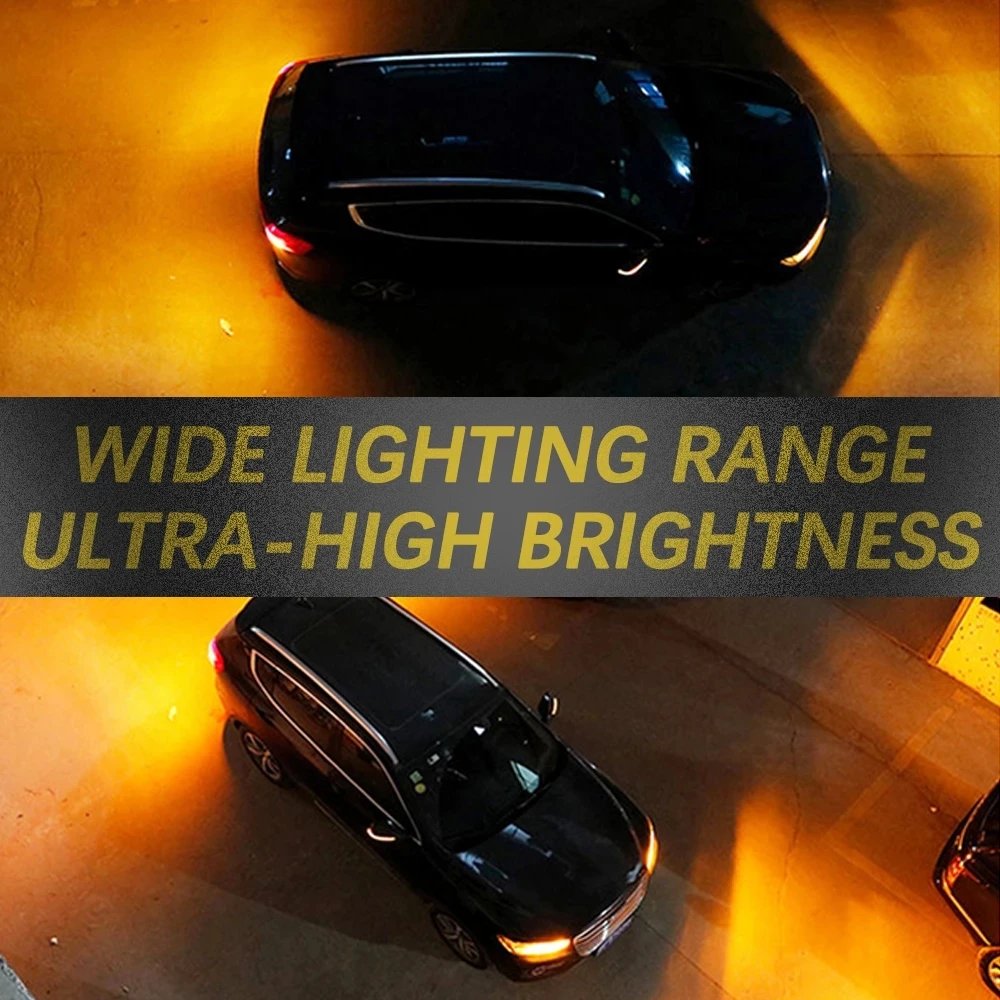 

Seker 2Pcs Canbus BA15S P21W 1156 BAU15S PY21W T20 7440 LED No Error Hyper Flash Bulbs Car Turn Signal Lamp Amber Yellow 12V